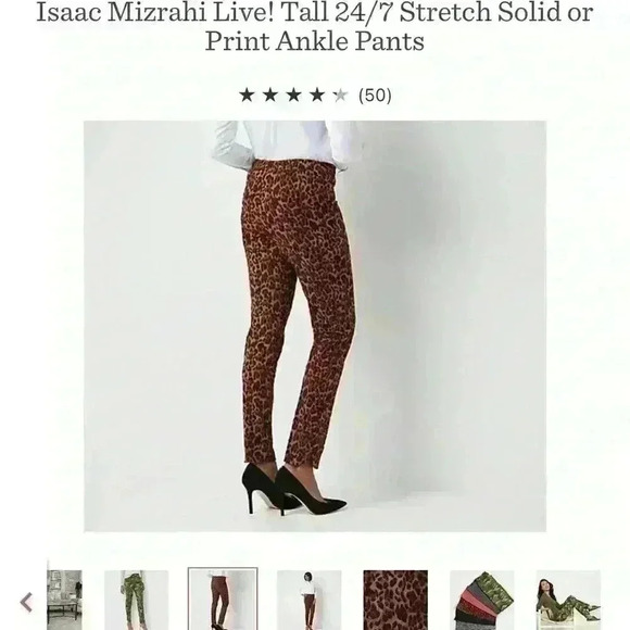 Isaac Mizrahi Live! Tall 24/7 Stretch Ankle Pants Size 14 Tall TWO PAIR Snake - Picture 6 of 16